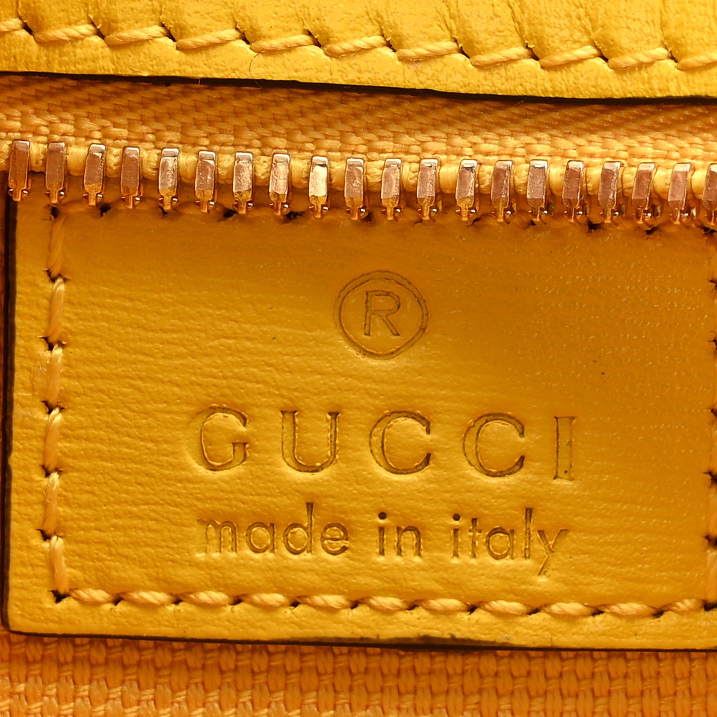 Calfskin Monogram Mini Moon Side Shoulder Bag Yellow
