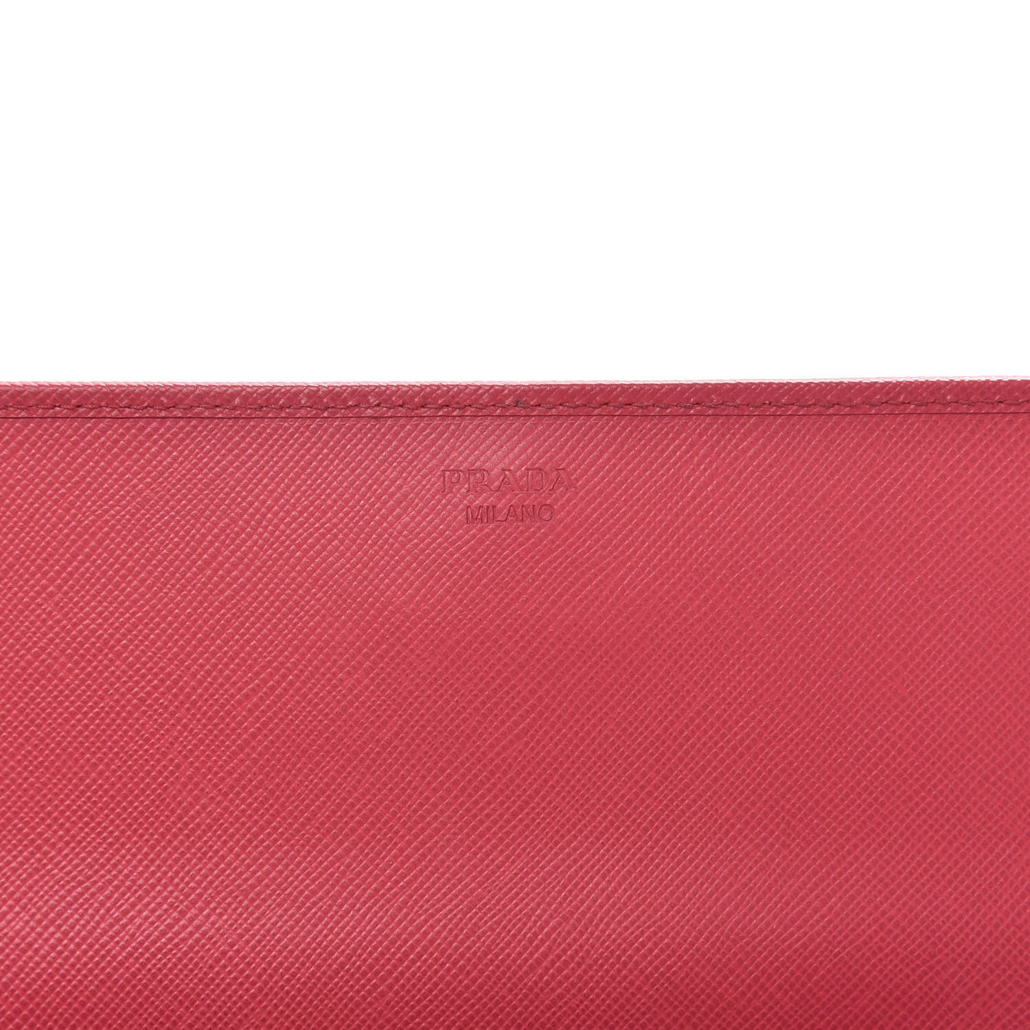 Prada Saffiano Metal Oro Chain Wallet Peonia 6 of 10