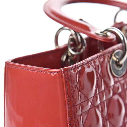 Christian Dior Patent Cannage Large Lady Dior Pink 16 of 30