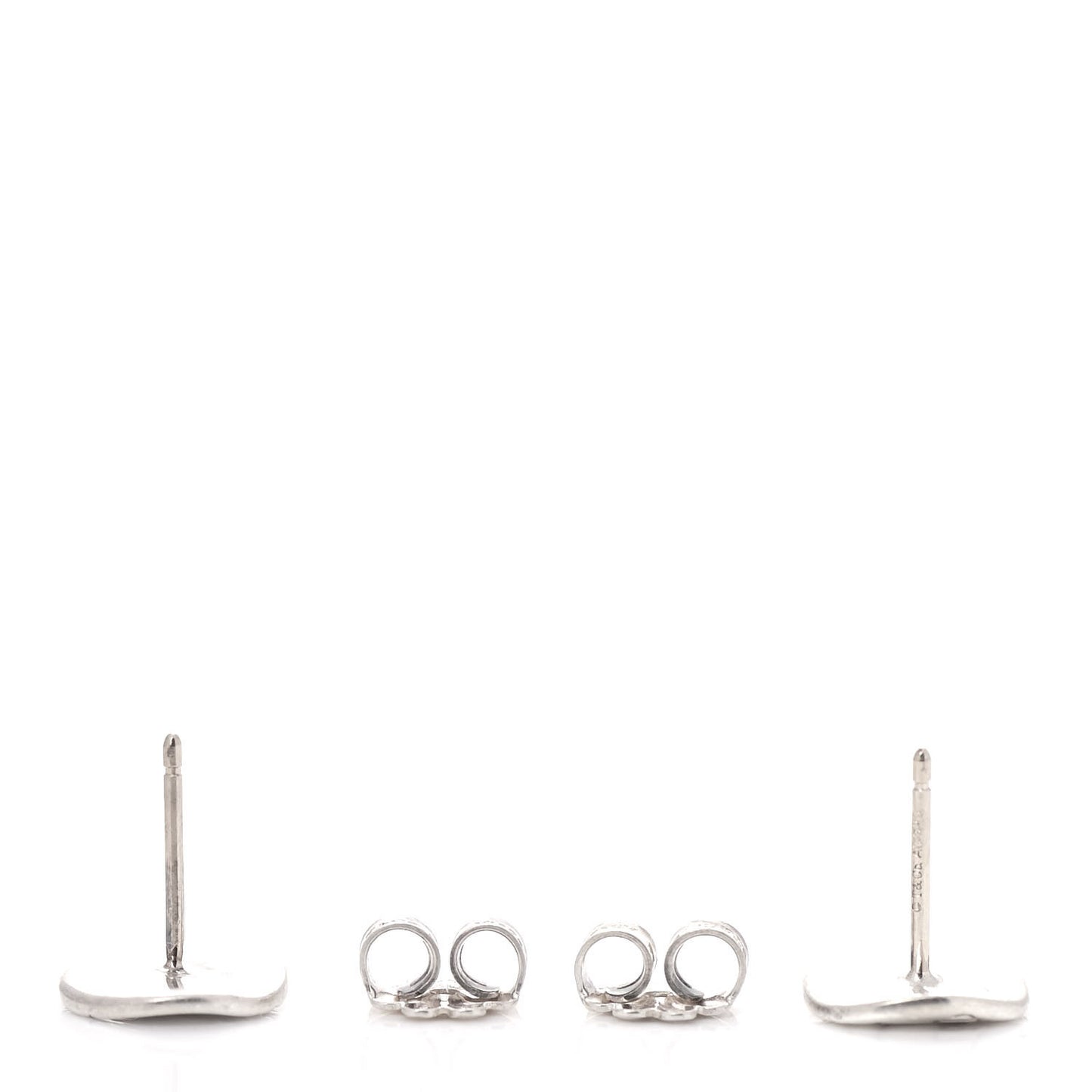 Sterling Silver Round Note Earrings