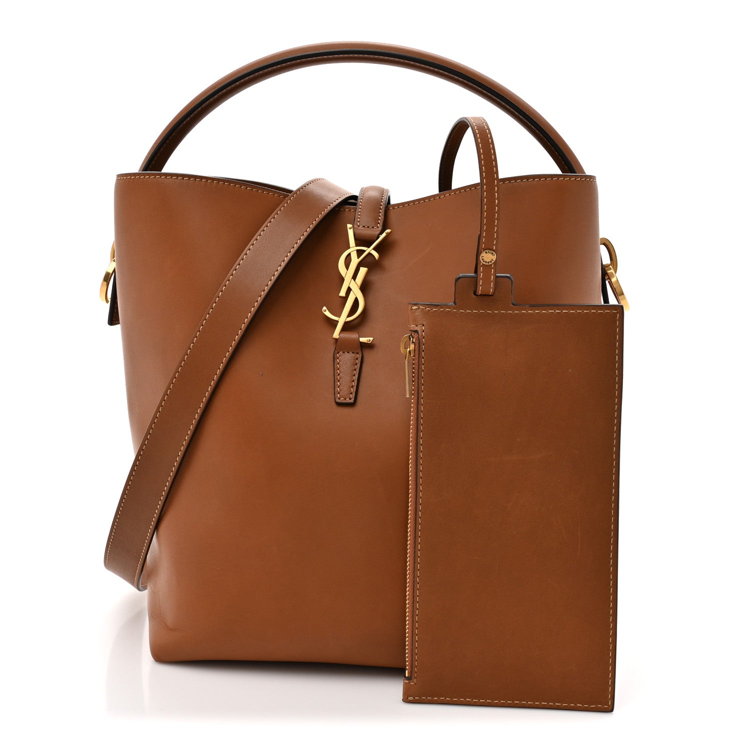 Saint Laurent Vegetable Le 37 Bucket Bag Brick 1853502 – FASHIONPHILE