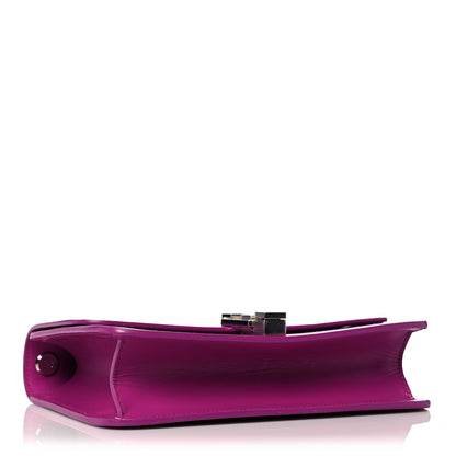 Saint Laurent Smooth Calfskin Le Carre Shoulder Bag Purple 4 of 12
