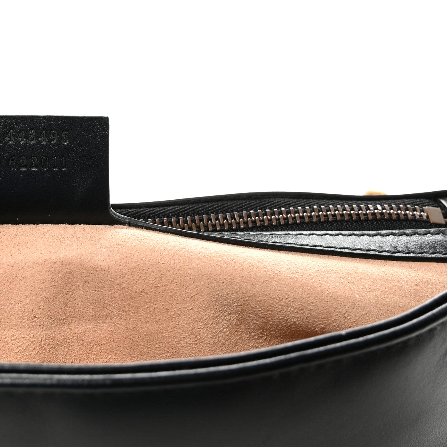 Gucci Calfskin Matelasse Medium GG Marmont Shoulder Bag Black 7 of 10