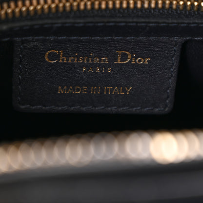 Christian Dior Calfskin Pockets Medium Lady Dior Blue 5 of 12