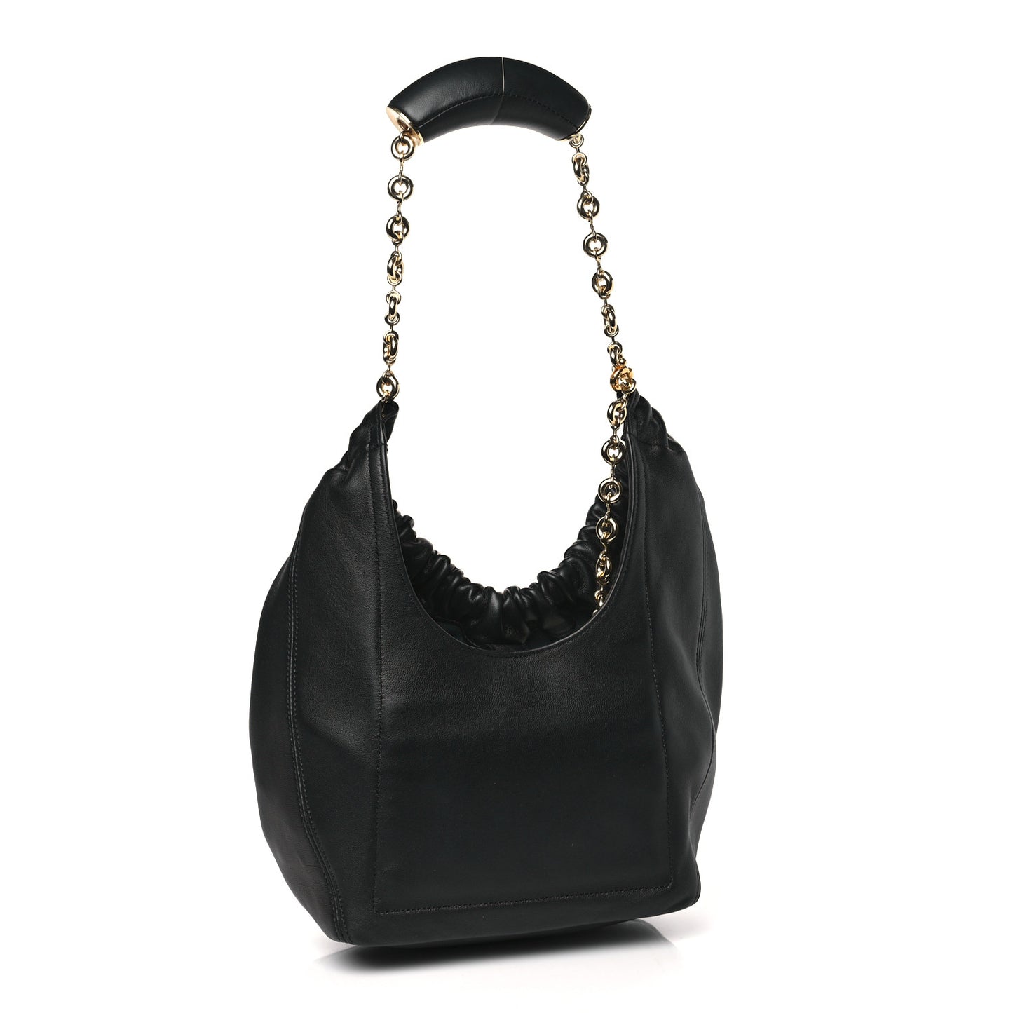 Nappa Small Squeeze Bag Black