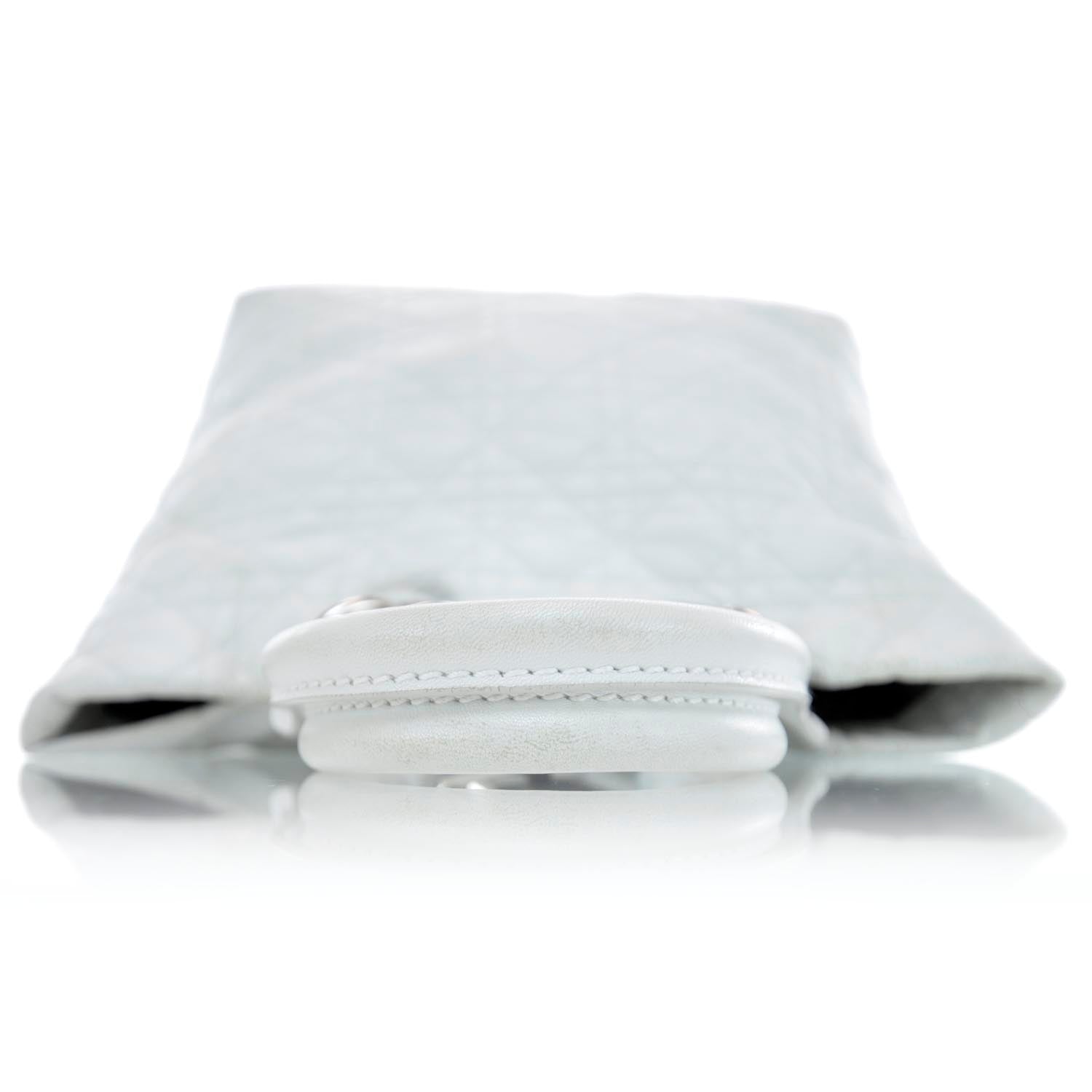 Christian Dior Lambskin Cannage Soft Lady Dior Tote White 4 of 9