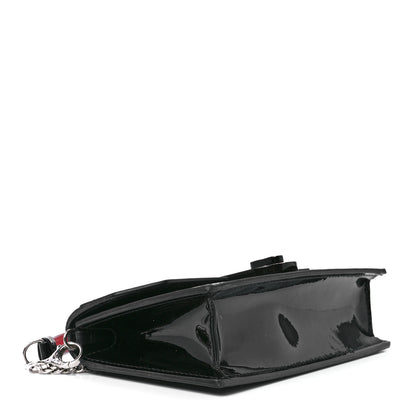 Christian Louboutin Patent Calfskin Mini Elisa Baguette Black 4 of 11