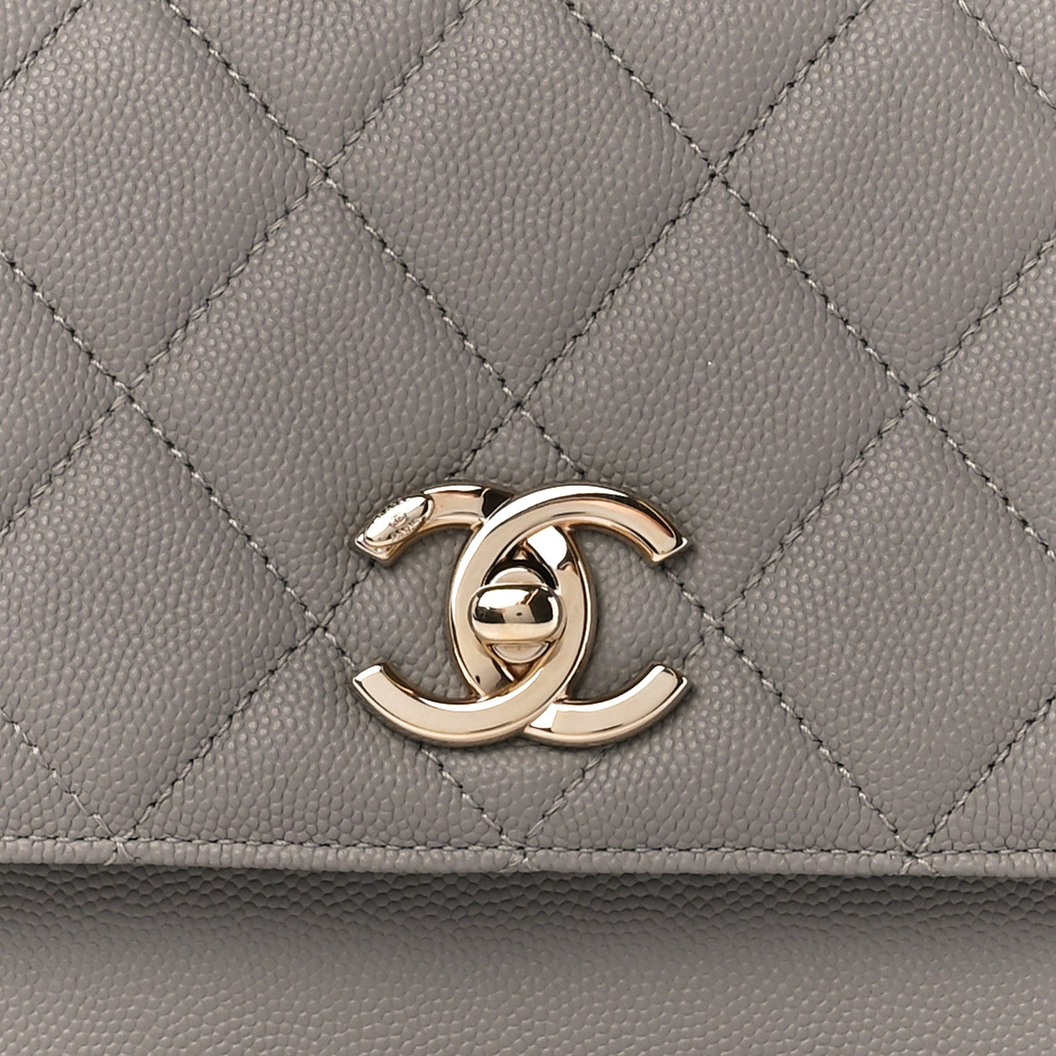 Chanel Caviar Quilted Medium Business Affinity Flap Grey 9 of 11