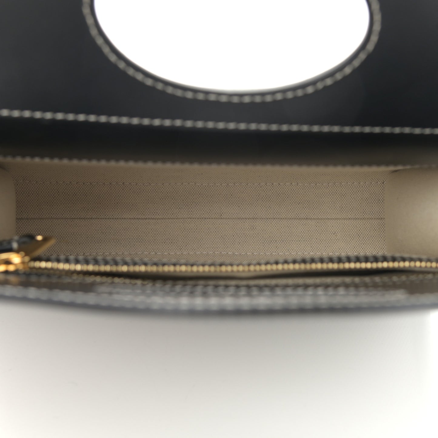 Canvas Smooth Calfskin Two Tone Mini Pocket Bag Black Fiery Red
