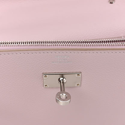 Hermes Evercolor Kelly To Go Wallet Mauve Pale 6 of 9