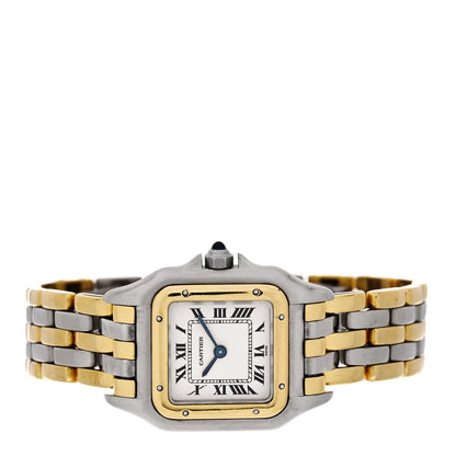 Cartier Stainless Steel 18K Yellow Gold 22mm Panthere Quartz Watch 2 of 4