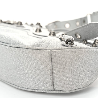 Balenciaga Sparkling Fabric Le Cagole Shoulder Bag XS Silver 11 of 11