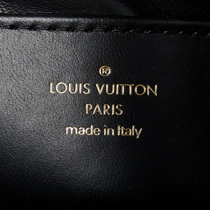 Louis Vuitton Lambskin Malletage Top Handle GO-14 MM Black 7 of 11