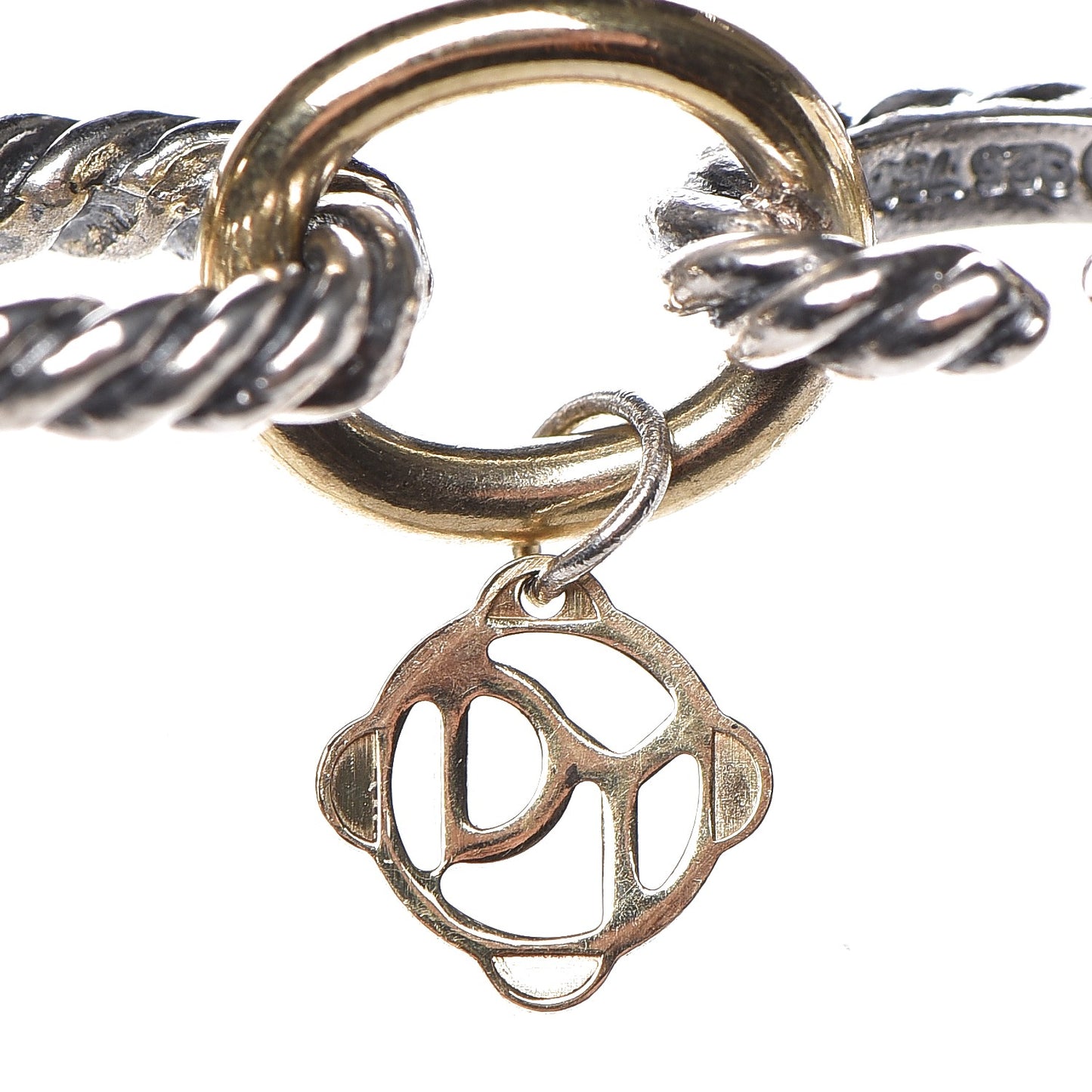 Sterling Silver 18K Yellow Gold 10mm Medium Oval Link Necklace