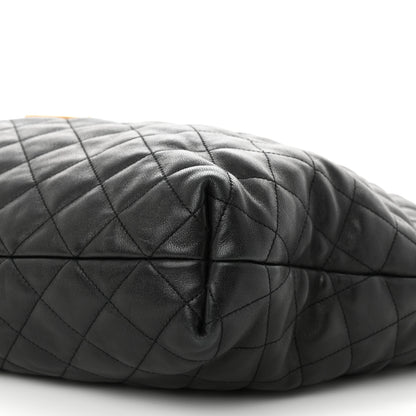 Saint Laurent Lambskin Quilted Maxi Icare Shopping Tote Black 11 of 12