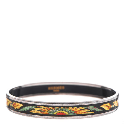 Hermes Enamel Printed Narrow Brazil Bracelet 70 1 of 5