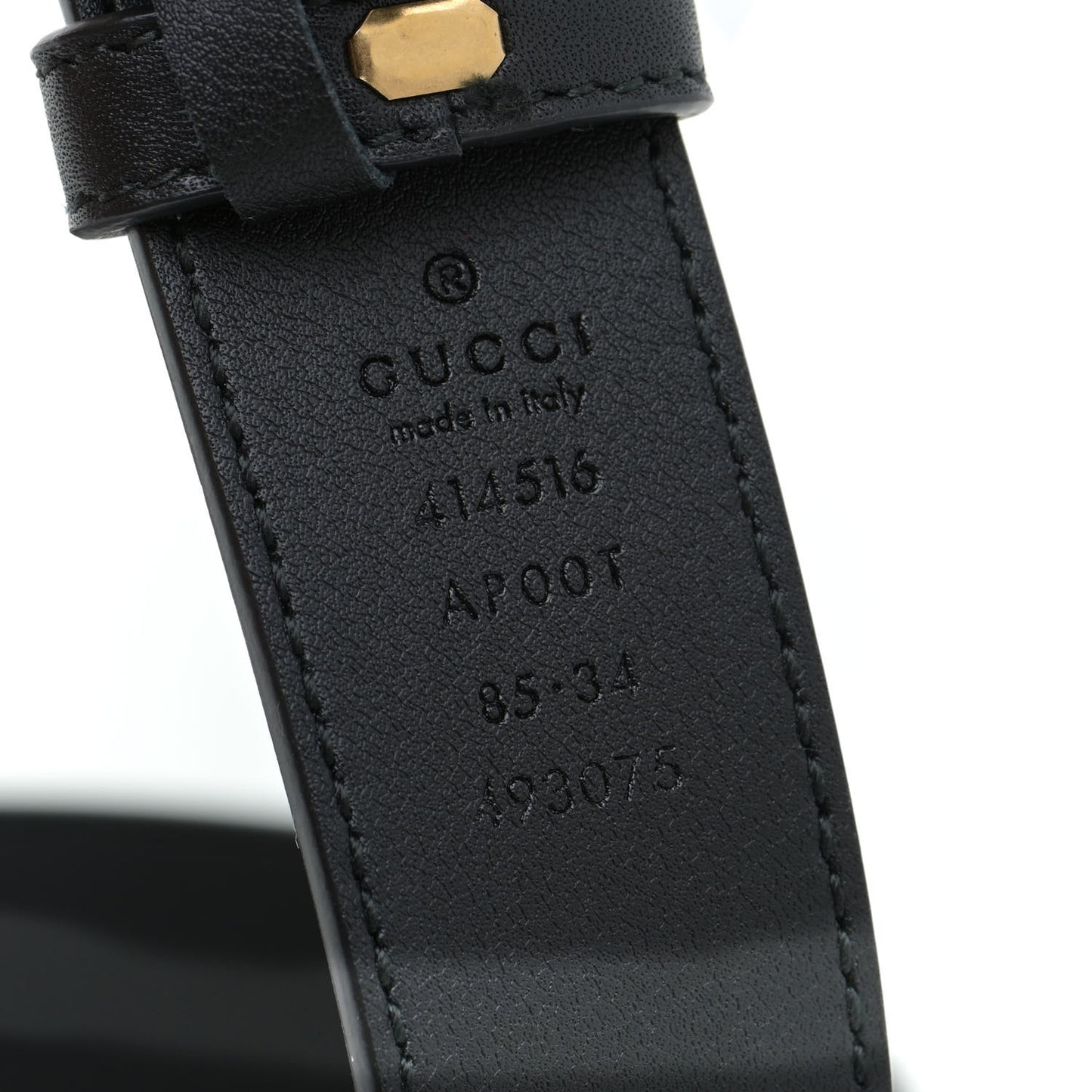 Calfskin Double G 30mm Belt 85 34 Black