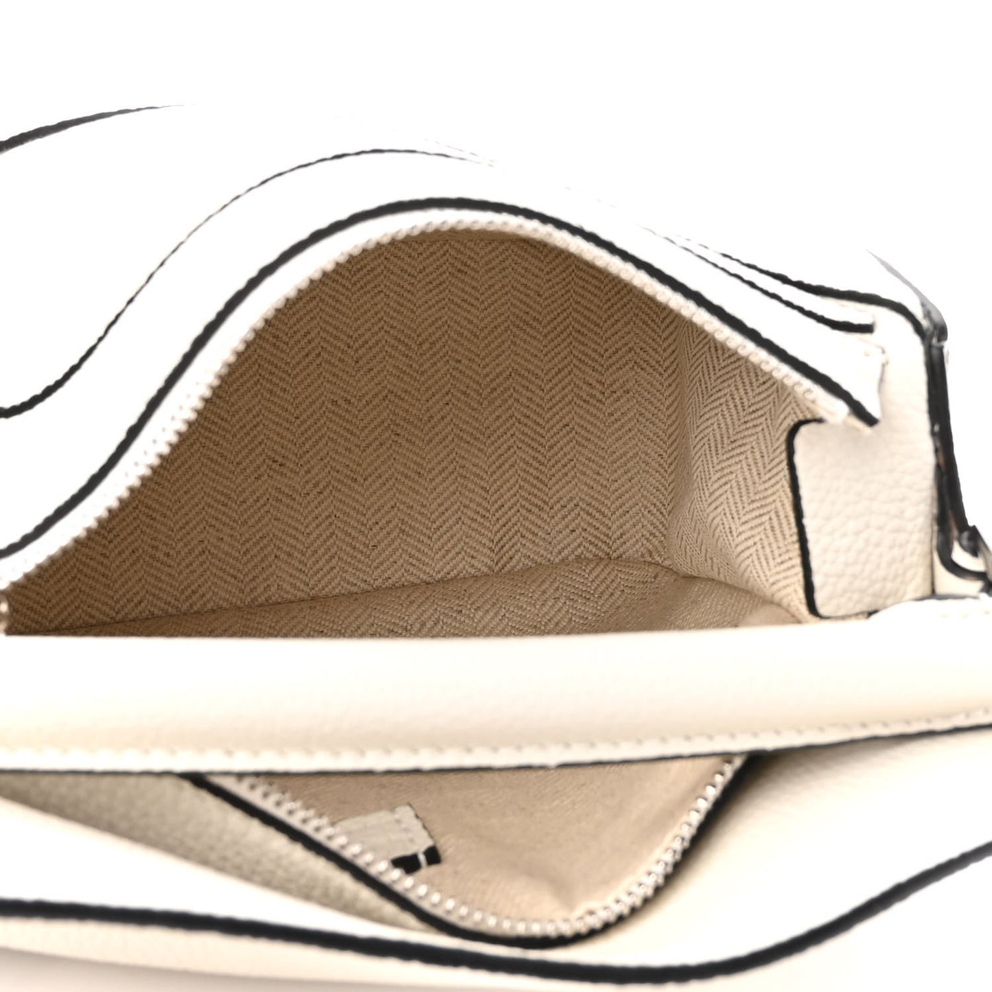 Calfskin Mini Puzzle Bag Soft White