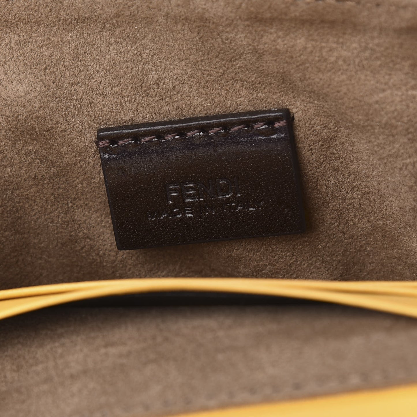 Nappa Mini Be Baguette Shoulder Bag Yellow