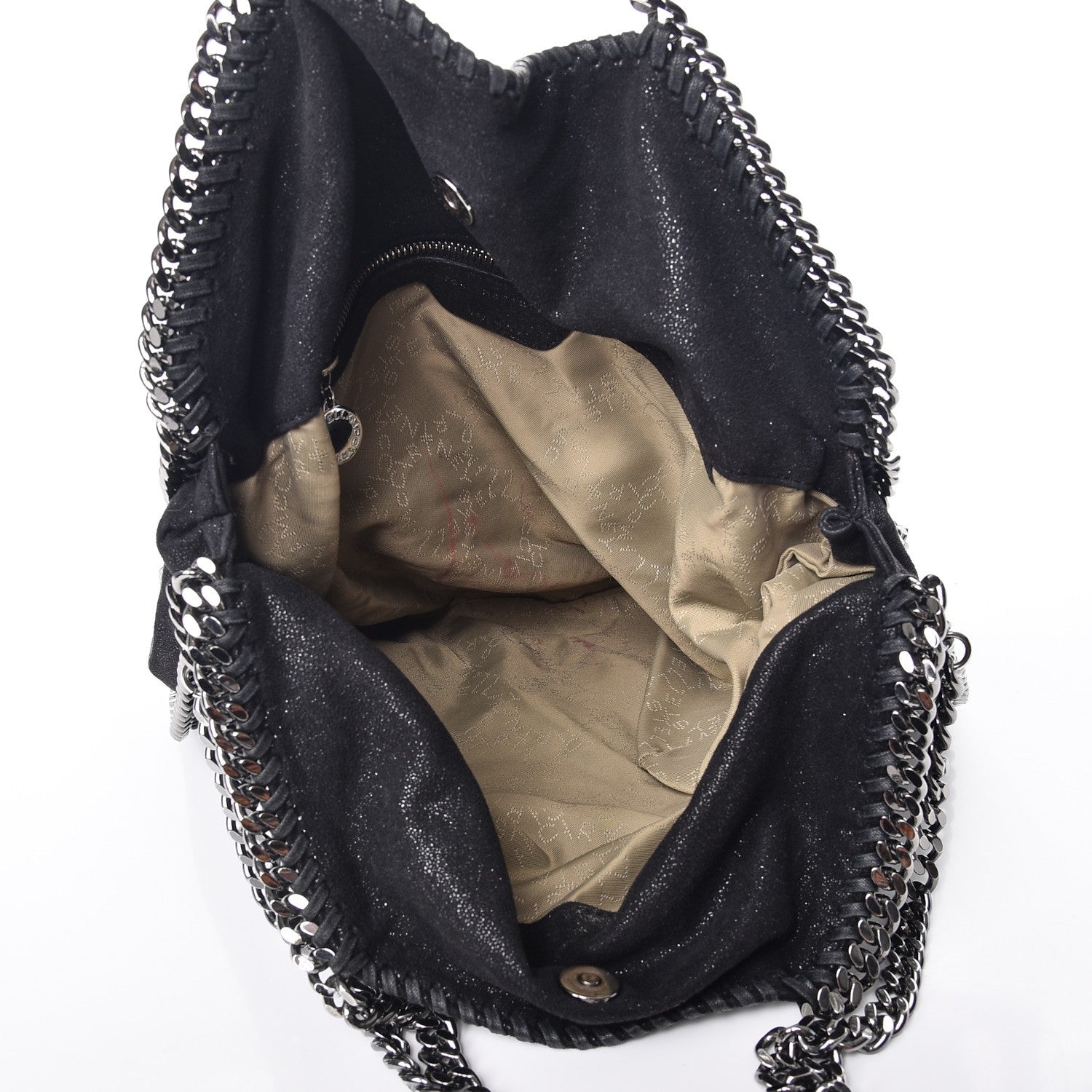 Stella McCartney Shaggy Deer Falabella Fold Over Tote Black 6 of 11