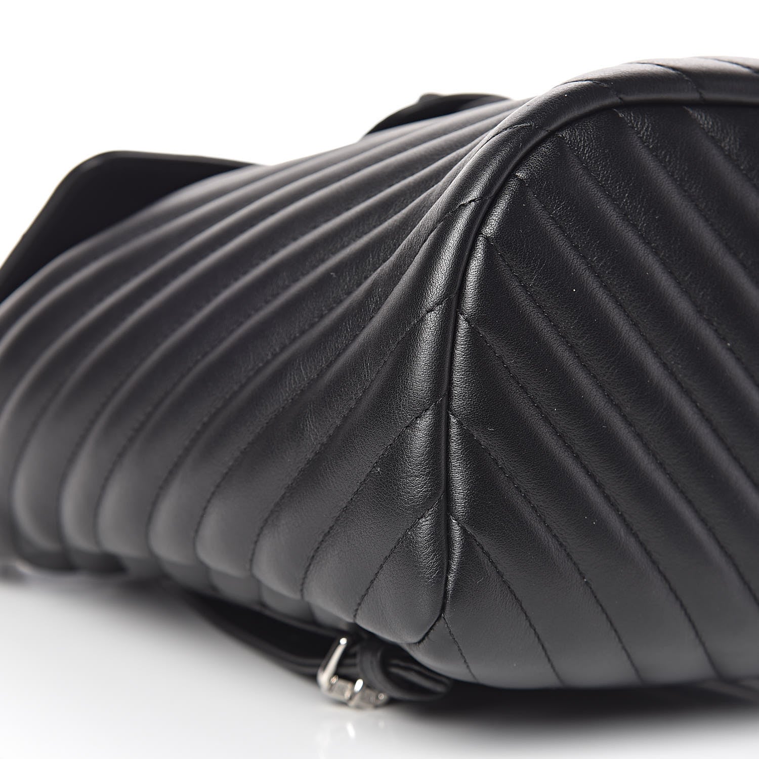 Chanel Calfskin Chevron Quilted Small Urban Spirit Backpack Black 11 of 13