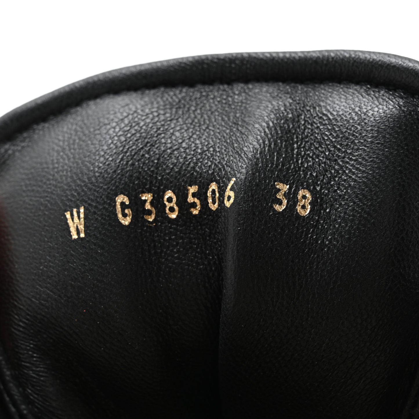 Lambskin Shearling Suede CC High Lace Up Boots 38 Black