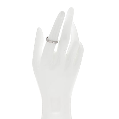 Cartier 18K White Gold 3.5mm LOVE Wedding Band Ring 55 7.25 2 of 5