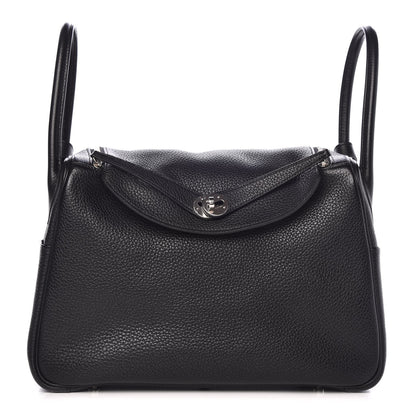 Hermes Taurillon Clemence Lindy 34 Black 1 of 8