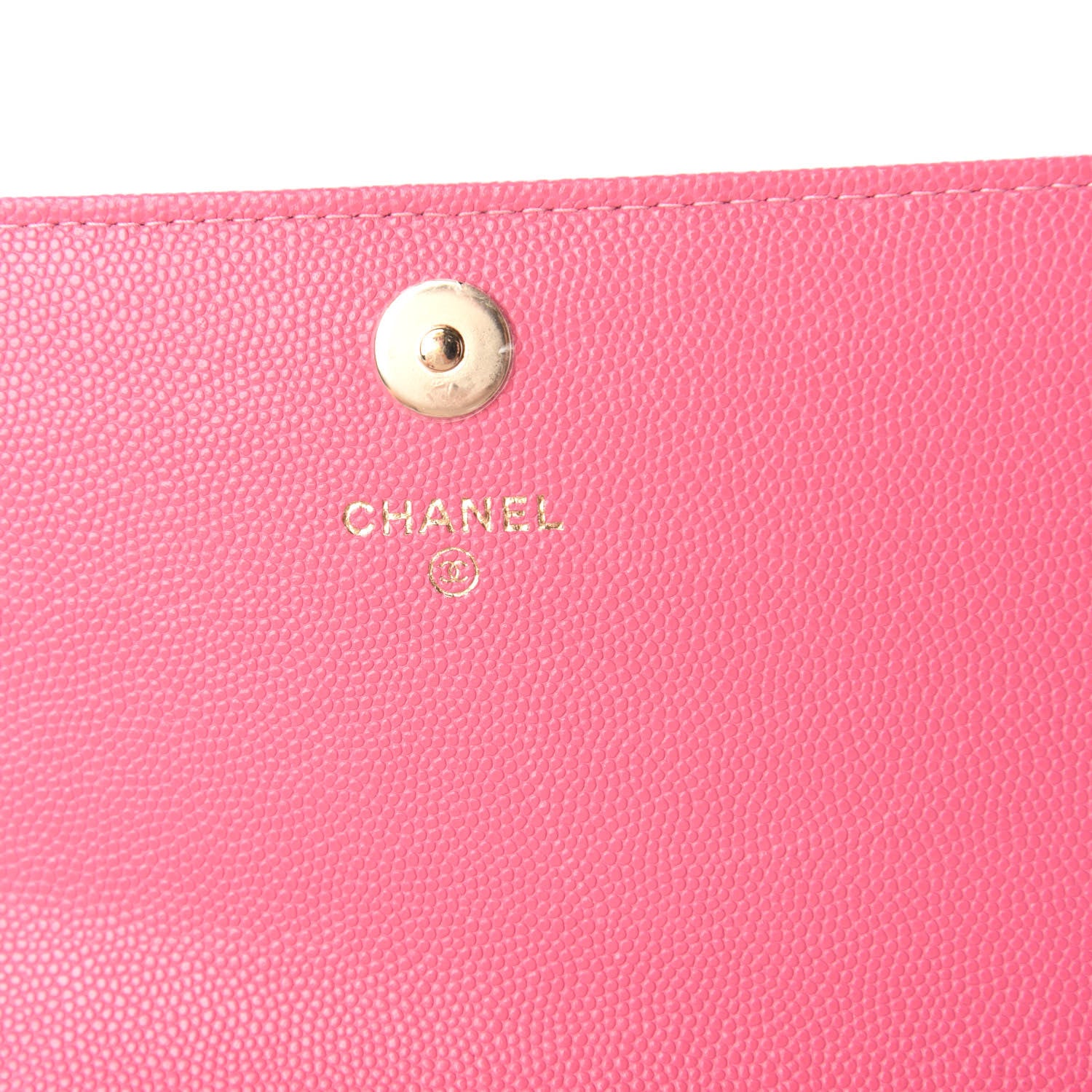 Chanel Caviar Quilted Square Wallet On Chain WOC Pink 7 of 12
