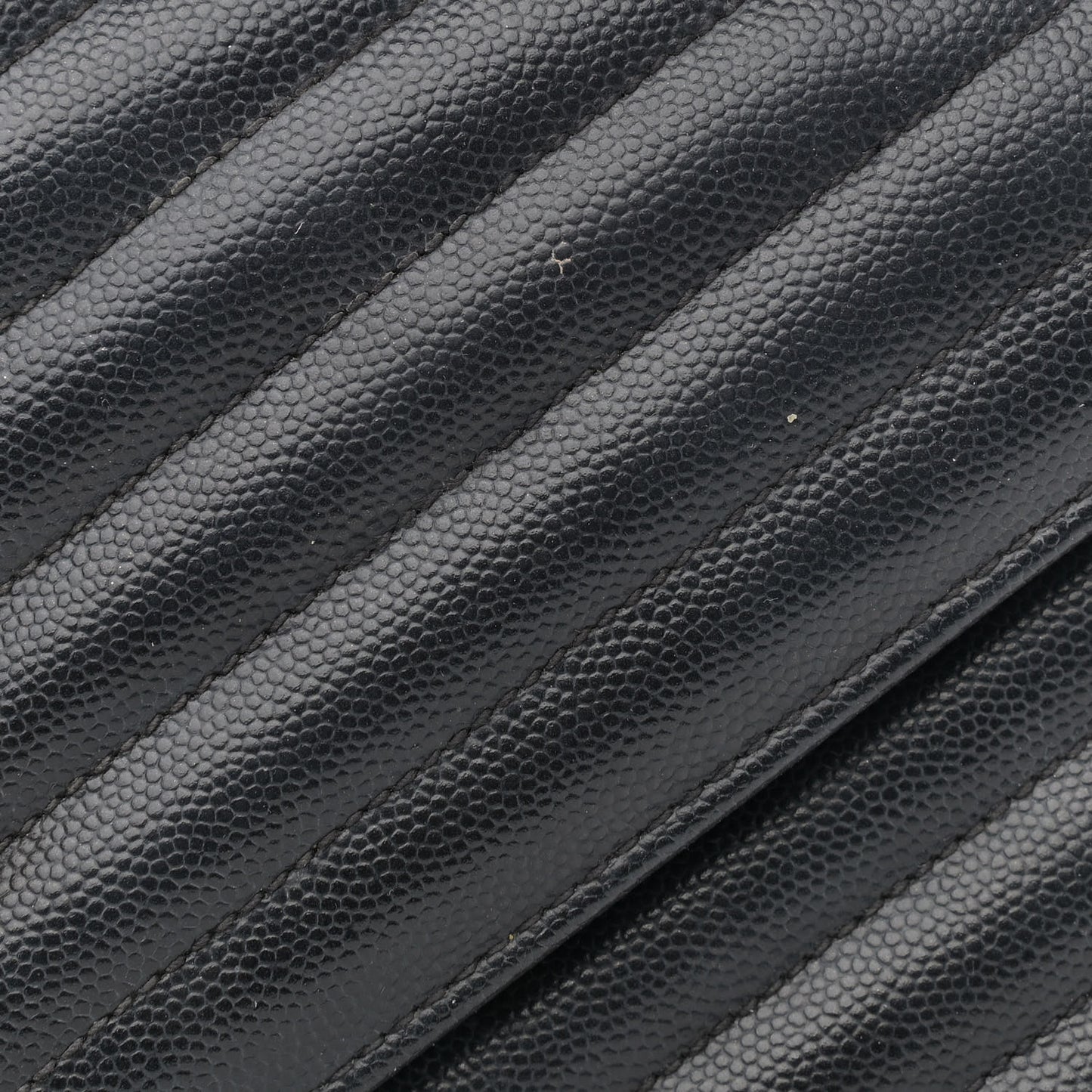 Grain De Poudre Matelasse Chevron Medium Monogram Satchel Black