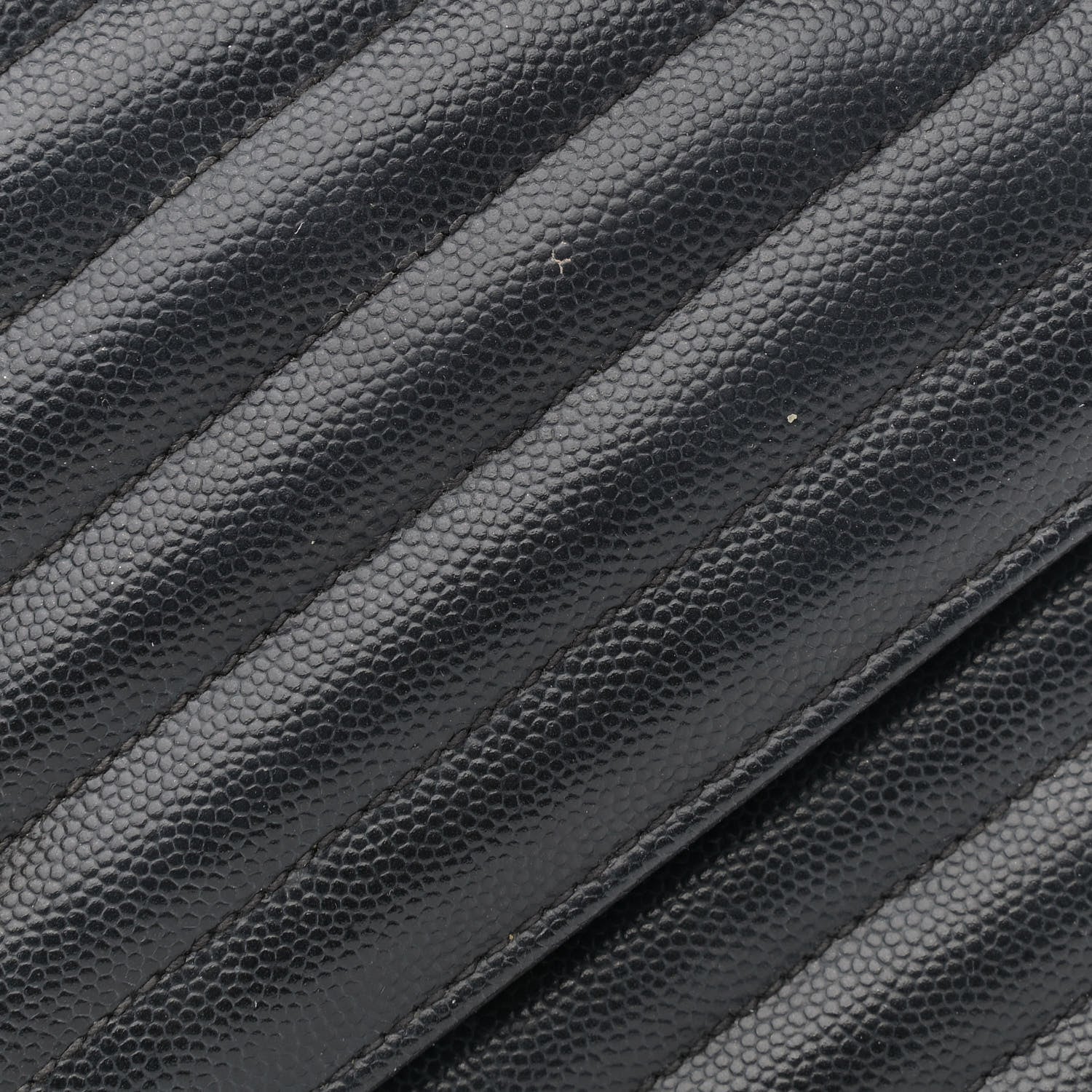 Saint Laurent Grain De Poudre Matelasse Chevron Medium Monogram Satchel Black 14 of 18