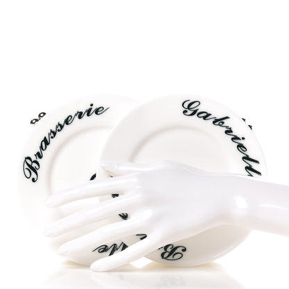 Chanel Plexiglass Brasserie Gabrielle Plates Minaudiere White 2 of 14