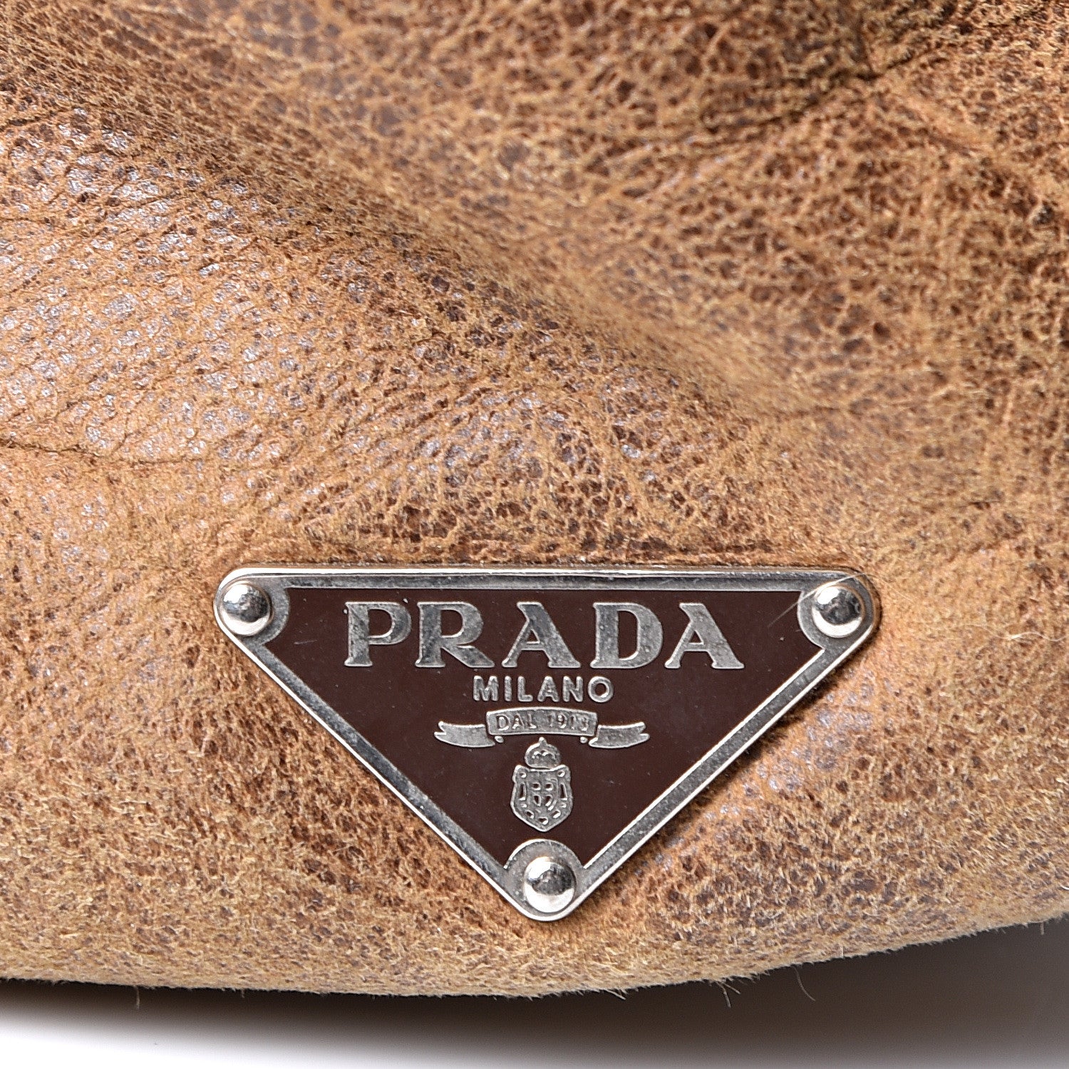 Prada Suede Shearling Mink Fur Crocodile Tote 7 of 9