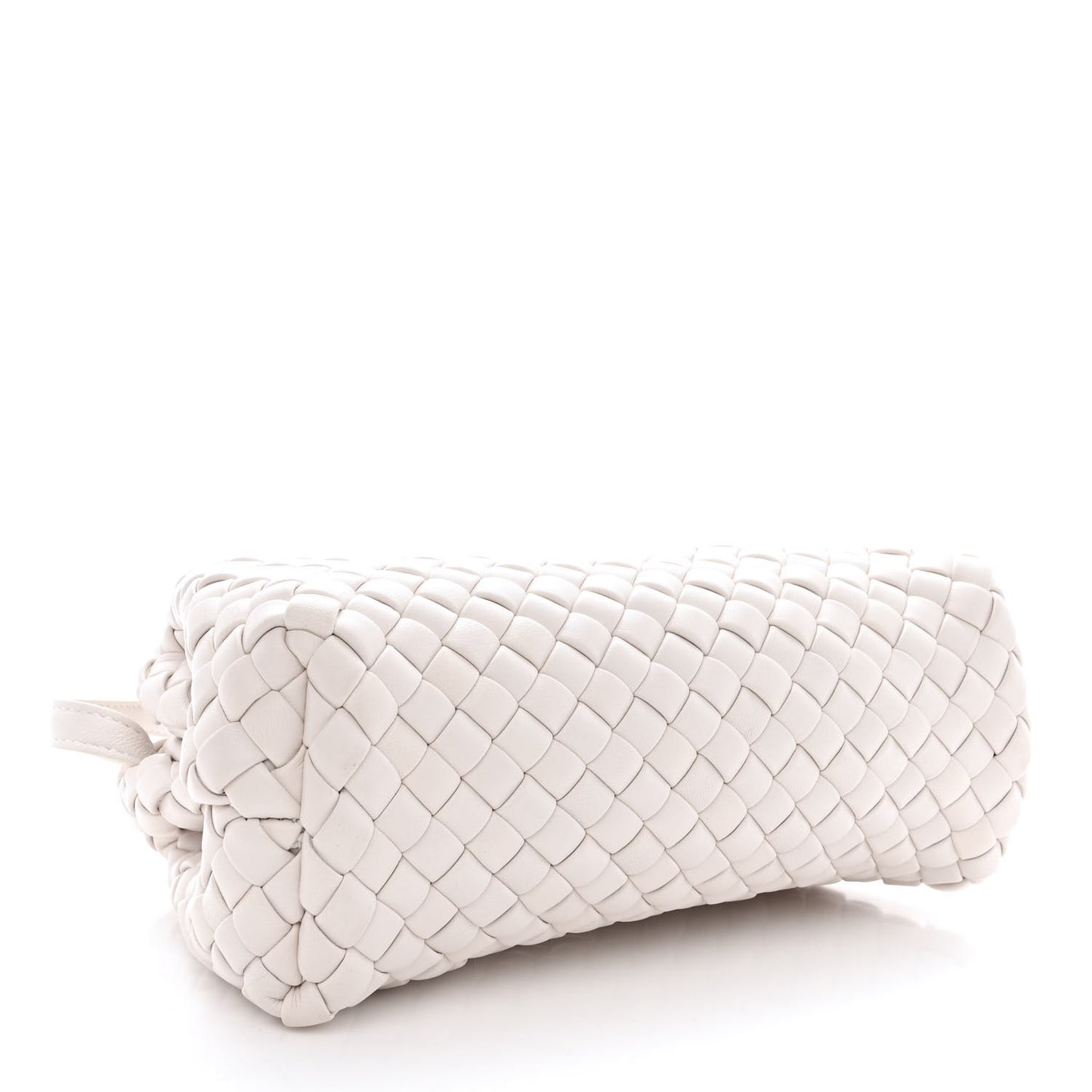 Nappa Intreccio Mini Padded Handle Bag Chalk
