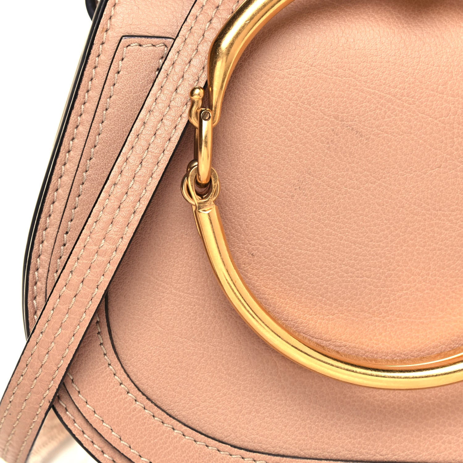 Chloe Calfskin Suede Small Nile Bracelet Bag Biscotti Beige 6 of 10