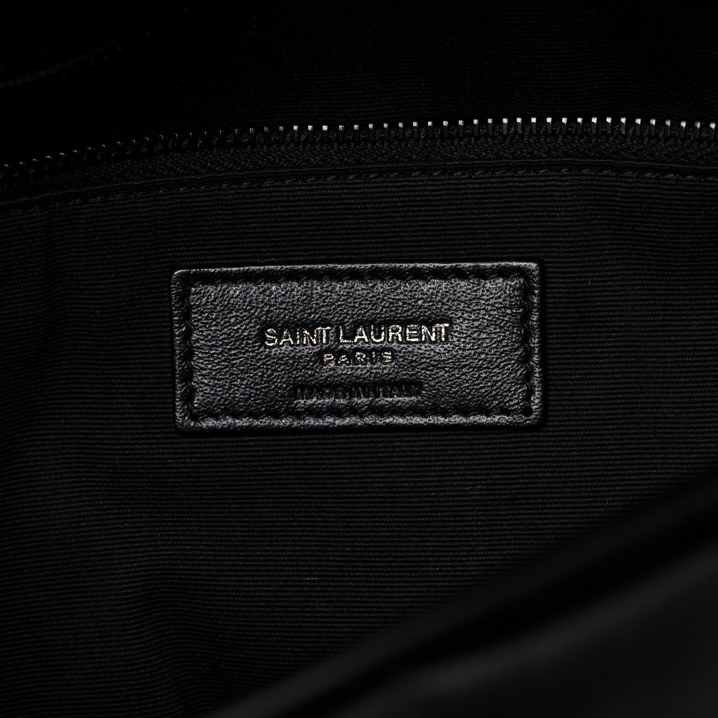 Lambskin Quilted Medium Loulou Puffer Monogram Chain Satchel Black