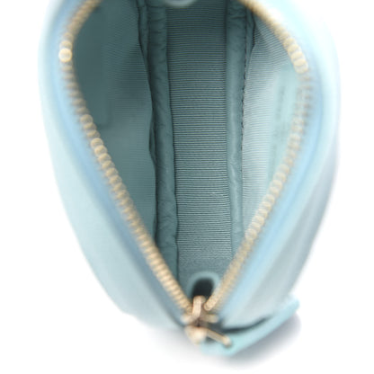 Chanel Caviar Quilted Zip Around Classic Coin Purse Light Blue 5 of 8