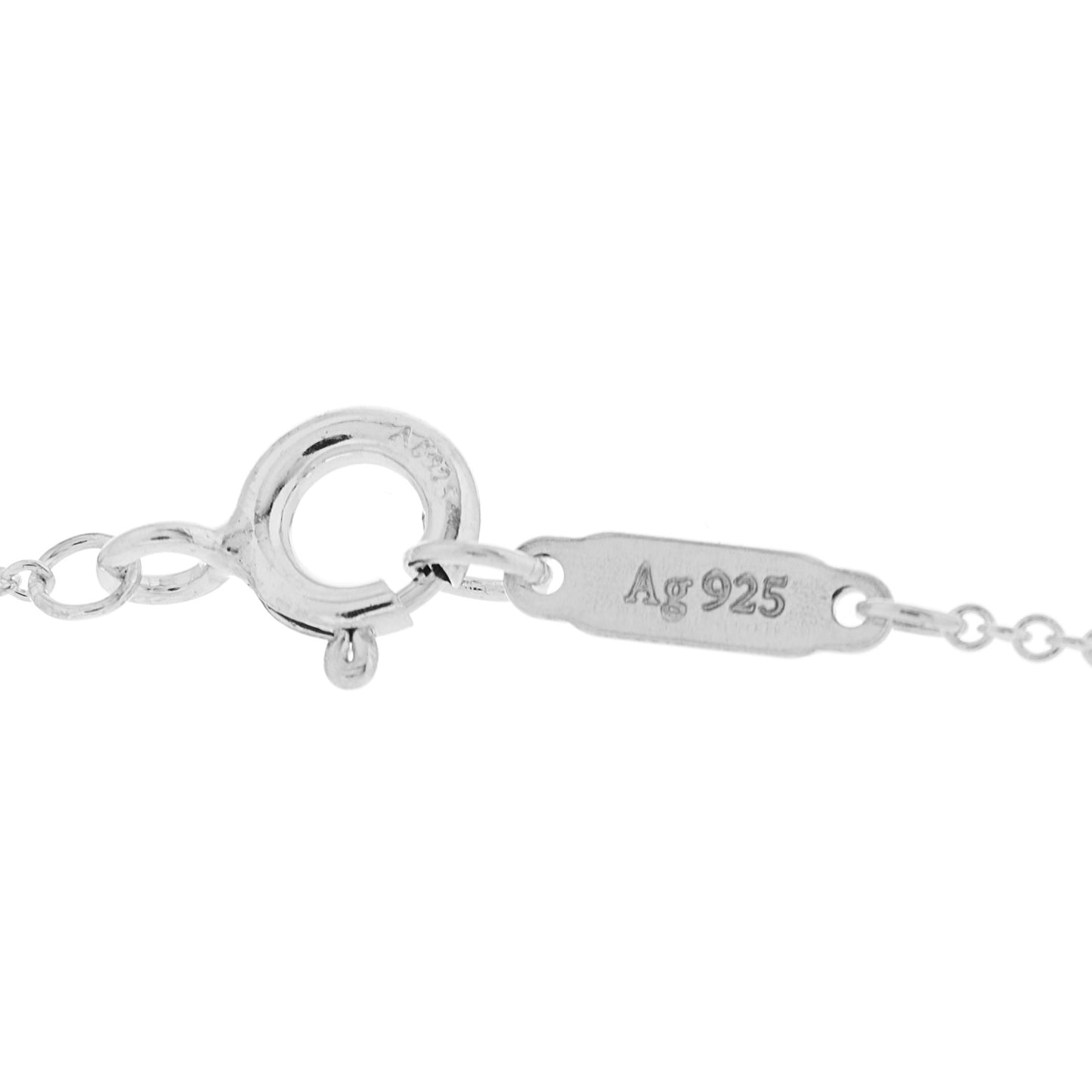 Sterling Silver Letter D Disc Pendant Necklace