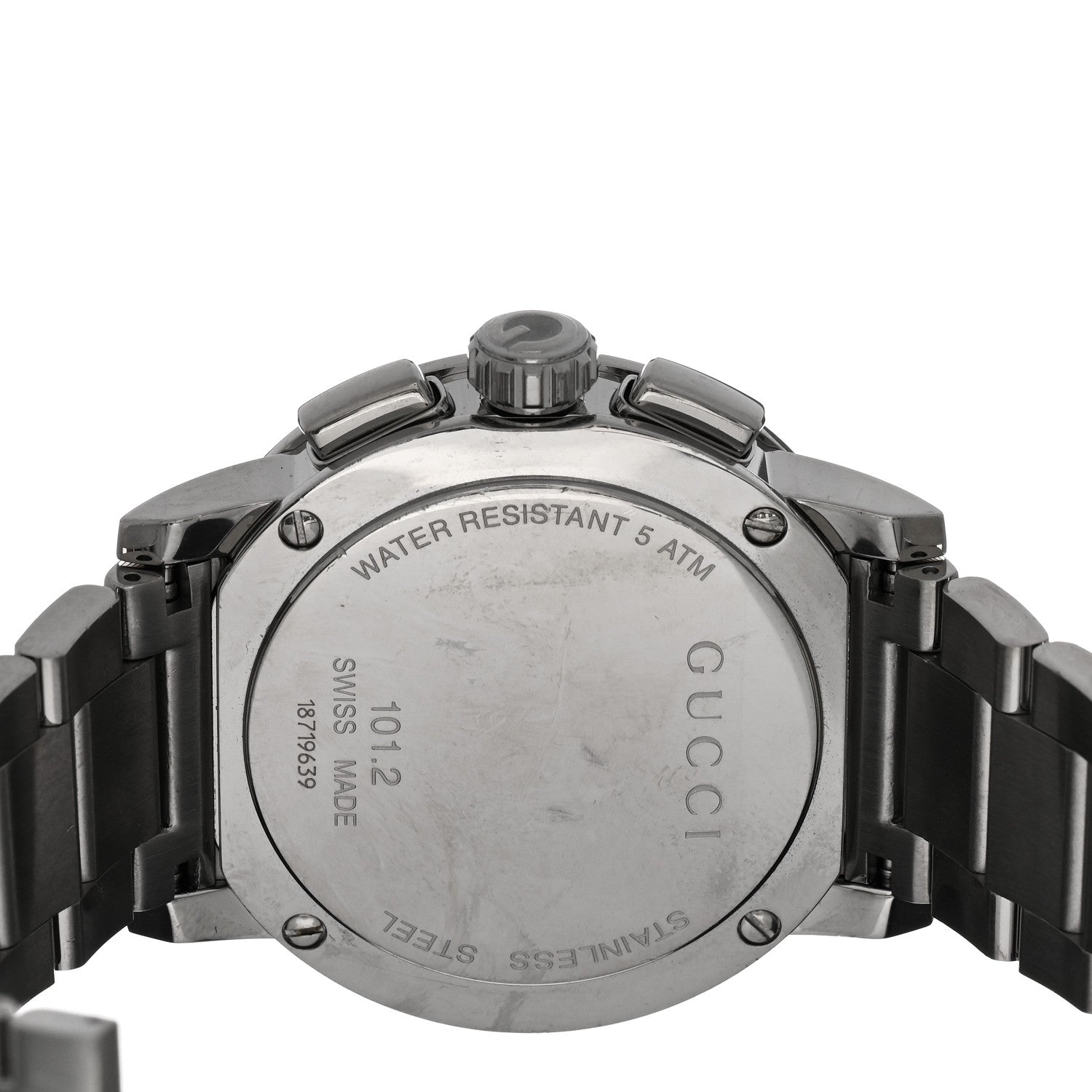 Gucci Stainless Steel 44mm G-Chrono Quartz Watch Black 4 of 4