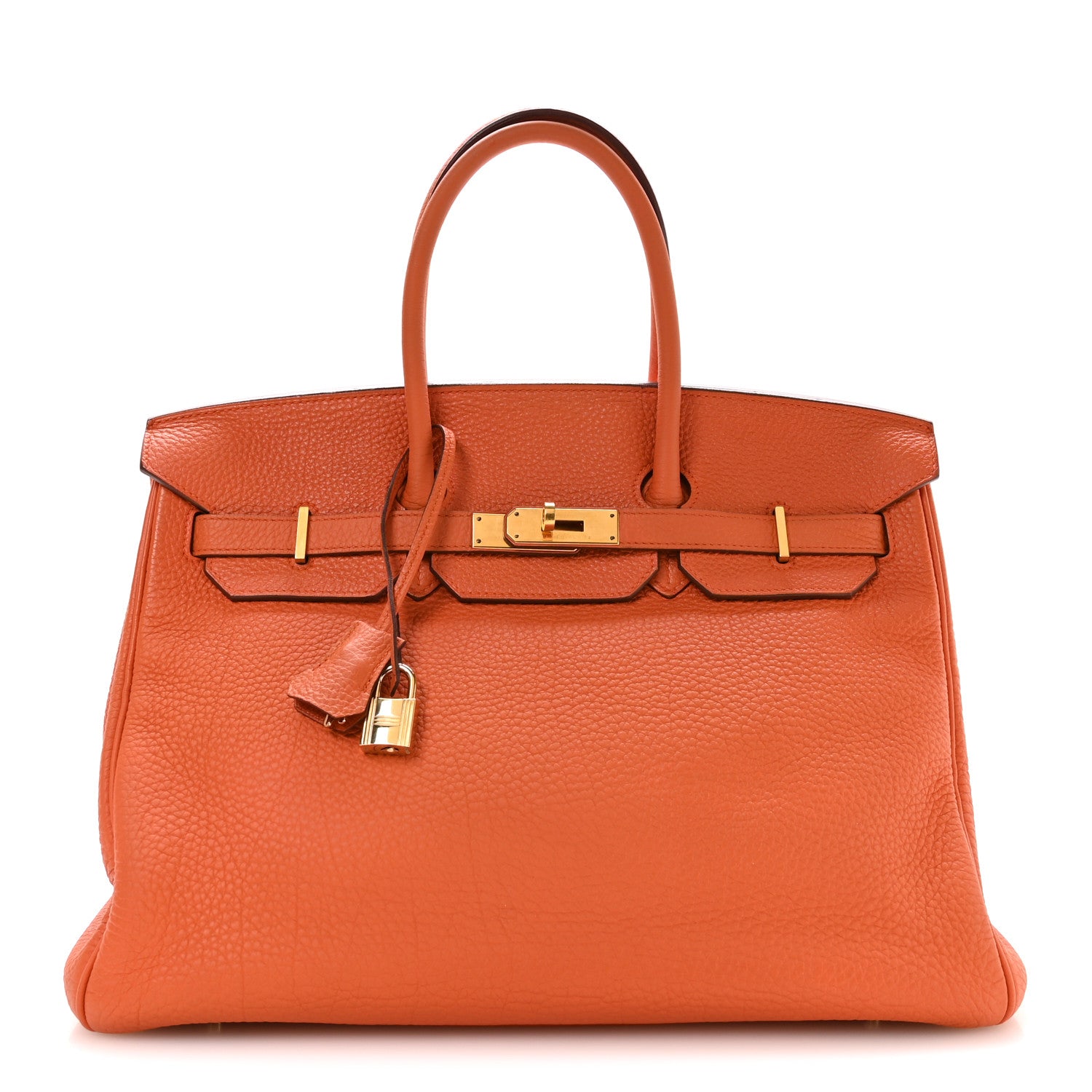 Hermes Togo BIRKIN 35 Orange 1 of 10