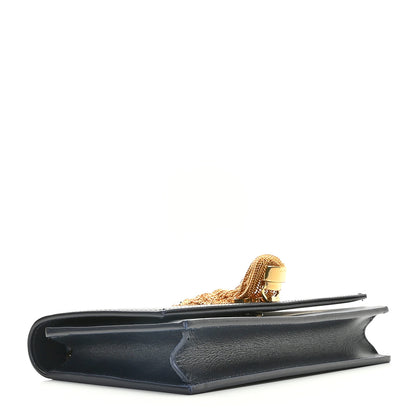 Saint Laurent Smooth Calfskin Classic Monogram Kate Tassel Chain Wallet Black 4 of 11