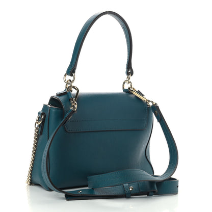 Chloe Calfskin Small Faye Day Shoulder Bag Blue 3 of 9