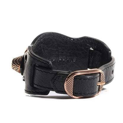 Balenciaga Agneau Arena Giant Rose Gold Hardware M Braceletedium Black 3 of 7