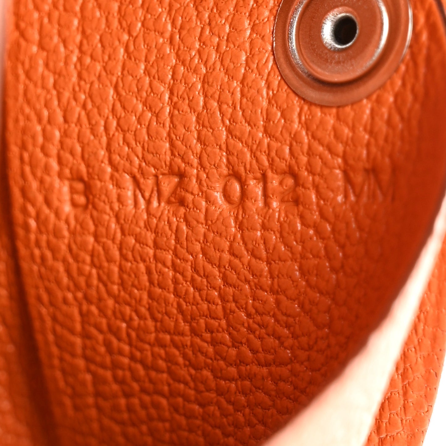 Chevre Calvi Card Case Orange