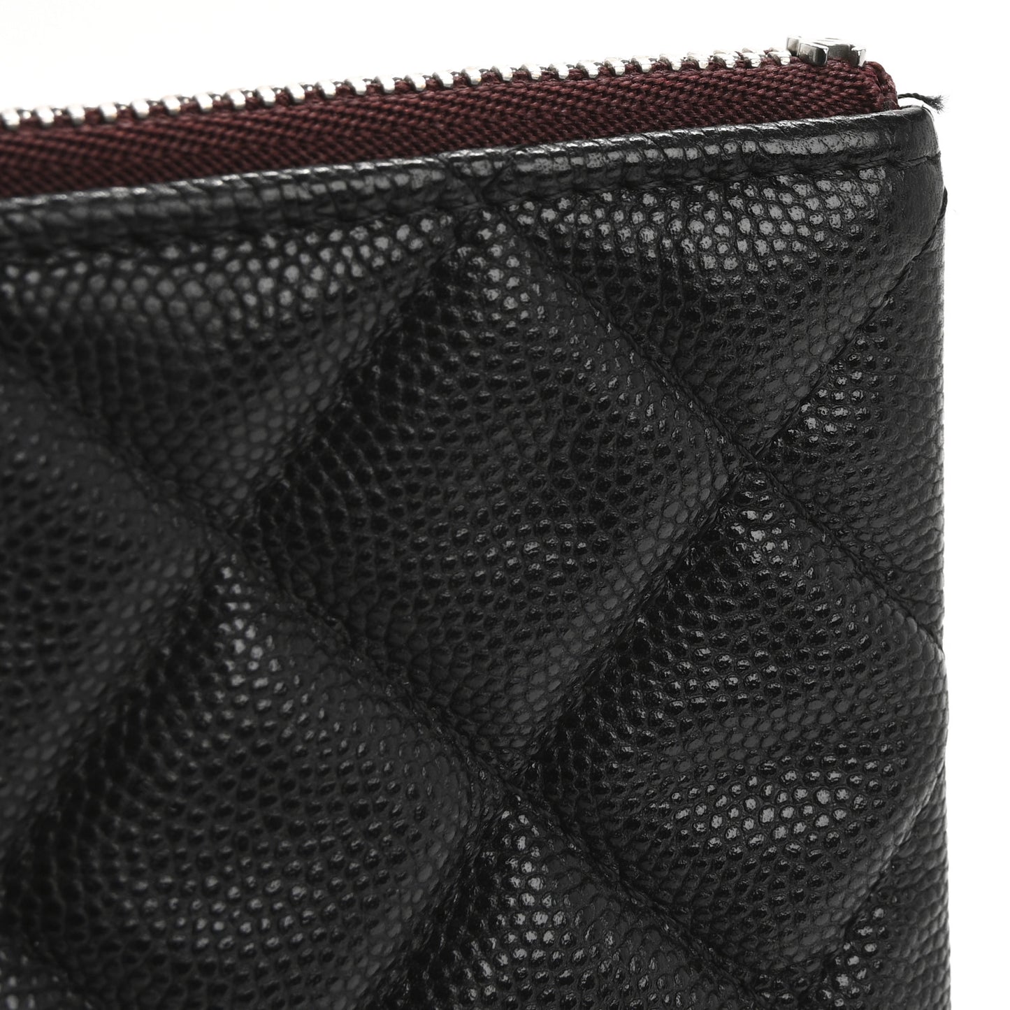 Caviar Quilted Medium Cosmetic Case Black