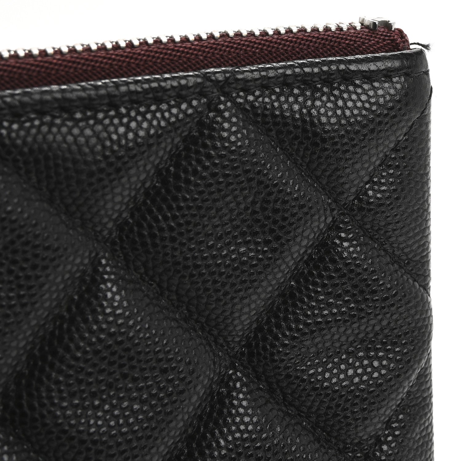 Chanel Caviar Quilted Medium Cosmetic Case Black 9 of 11
