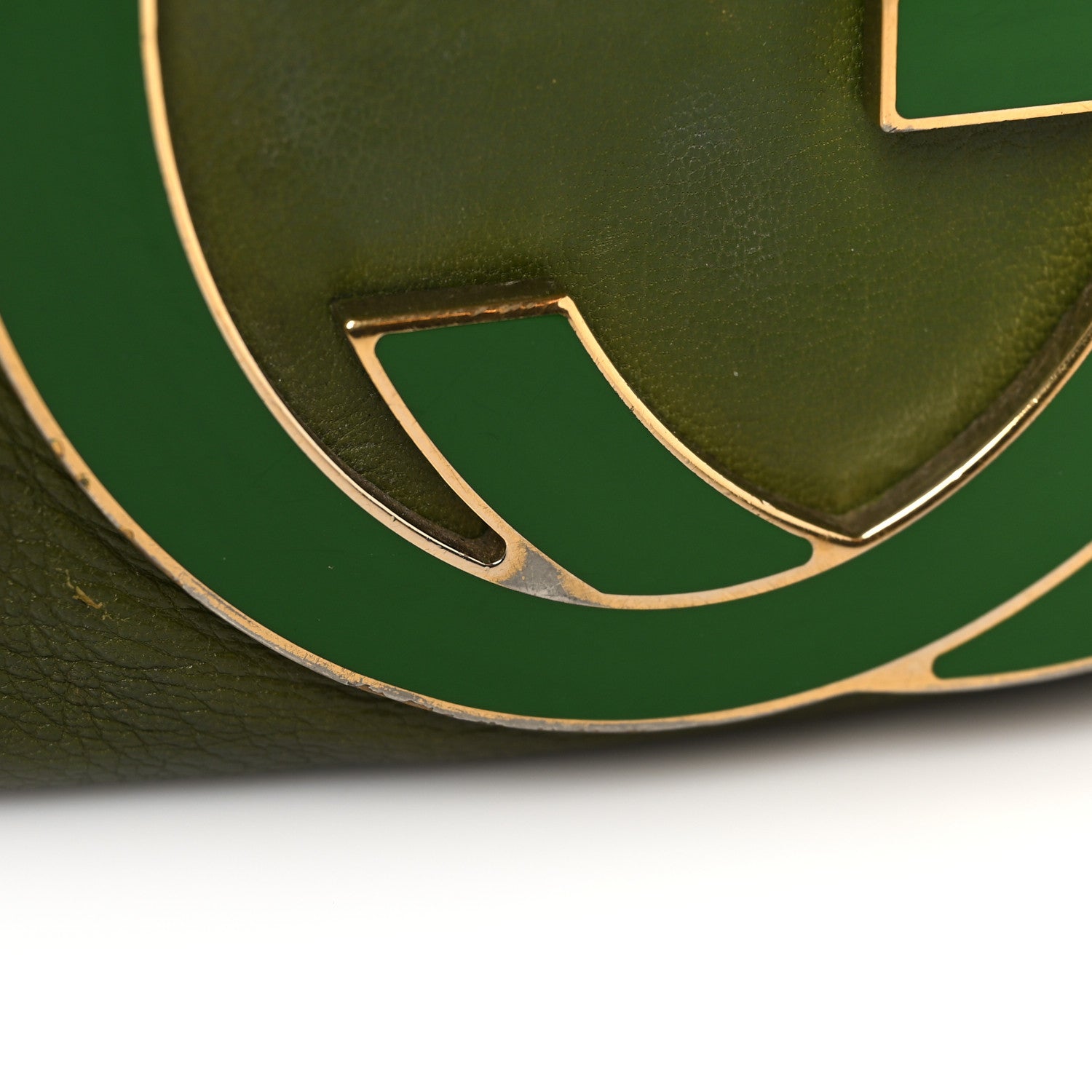 Gucci Calfskin Enamel Blondie Hobo Green 15 of 15