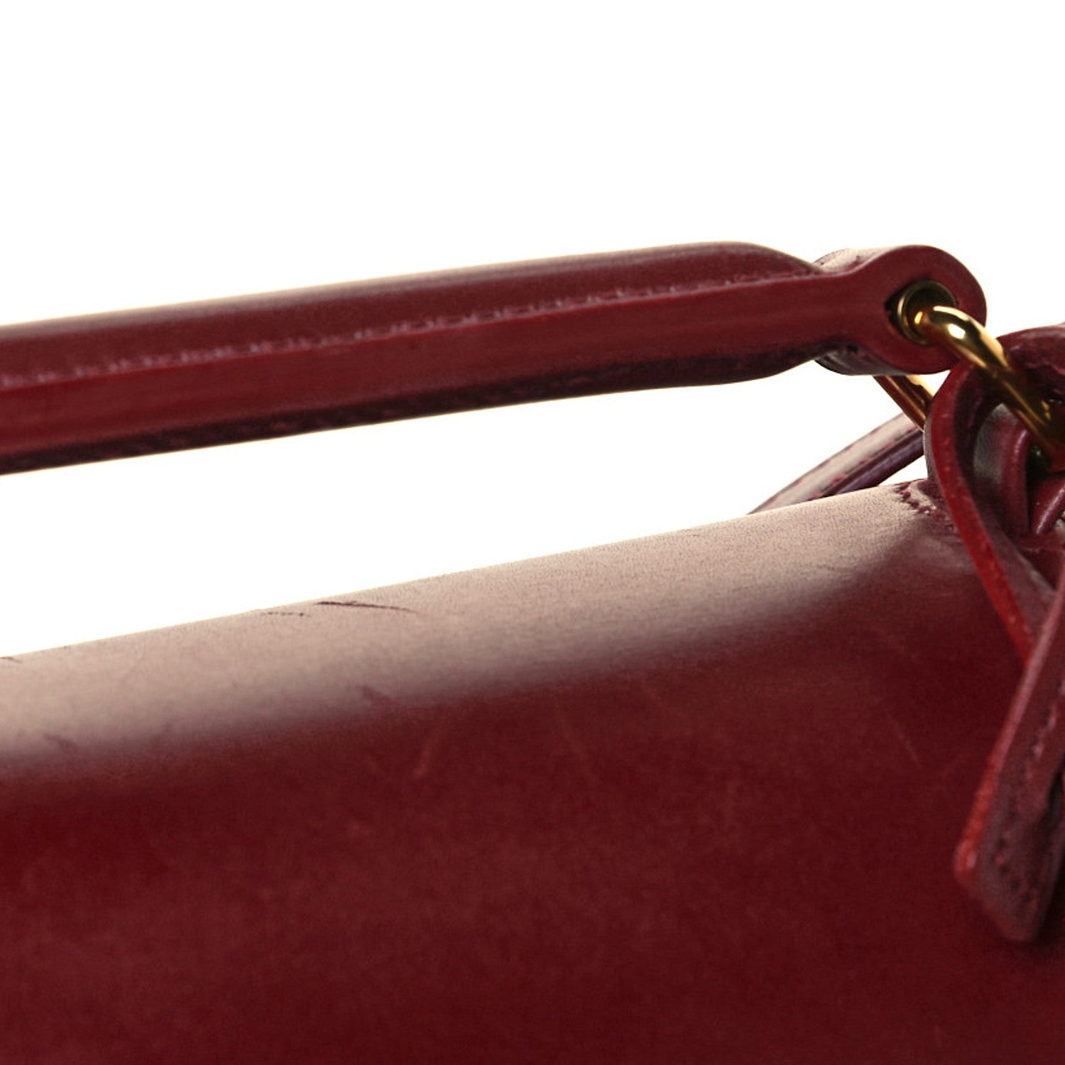 Saint Laurent Smooth Calfskin Medium High School Satchel Red 11 of 11
