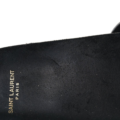 Saint Laurent Calfskin Studded Mens Jimmy Slides 42 Black 11 of 11