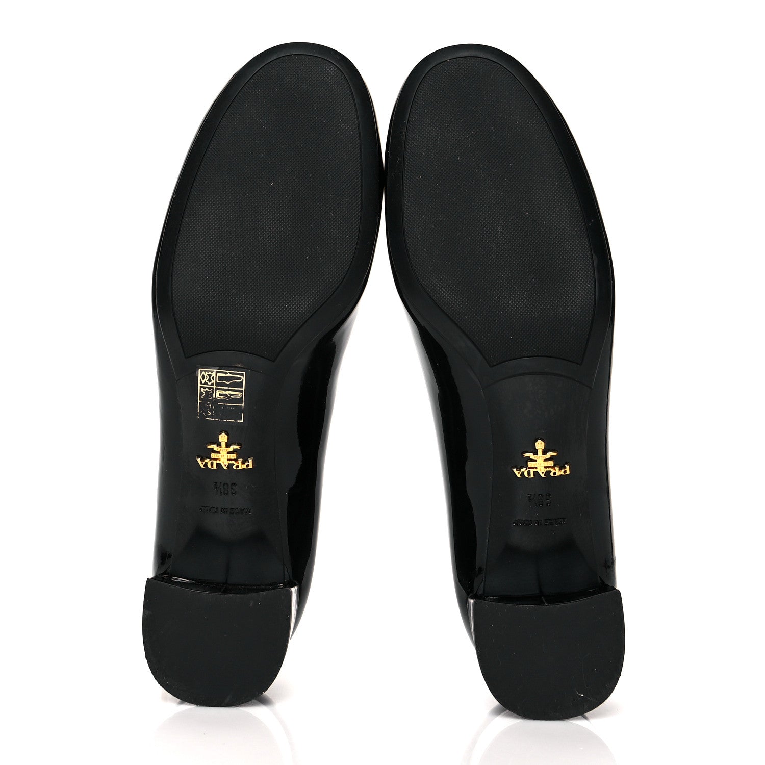 Prada Spazzolato Bow Pumps 38.5 Black 5 of 9